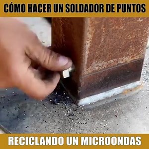 669K views · 3.2K reactions | CÓMO HACER UN SOLDADOR DE PUNTOS RECICLANDO UN MICROONDAS ***Créditos :: https://youtu.be/65I4Zx5VDKo | Electricidad y Automatización Industrial | Facebook