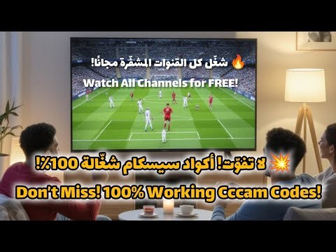 أقوى أكواد سيسكام مجانية 2025 تفتح كل القنوات المشفرة على جميع الأقمار! | Free Cccam Server 2025