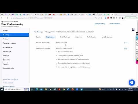 How to get Zoom List of Registered Participants