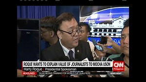 Presidential Spokesperson Harry Roque says he wants to teach Communications Assistant Secretary Mocha Uson the value of legitimate journalists www.cnn.ph | NewsWatch Plus Philippines