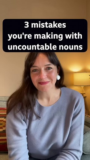 36K views · 876 reactions | Here are 3 common mistakes English learners make with uncountable nouns! Have you ever made any of these mistakes? What other noun errors do you know that learners often make? Tell us in the comments! #grammar #mistakes #fluentenglish #uncountablenouns #nouns #ielts #speakenglish | BBC Learning English | Facebook