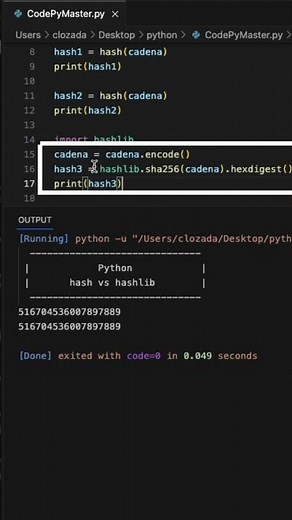 Explorando el Hashing en #python: Seguridad y Consistencia de Valores