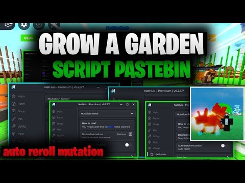 Grow A Garden SCRIPT - AUTO REROLL MUTATIONS , GET ANY MUTATIONS *WORK 100%*
