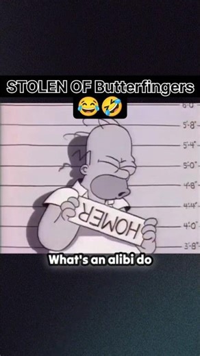 STOLEN OF Butterfingers 🤣🤣 #thesimpsons #animatedshorts #shorts