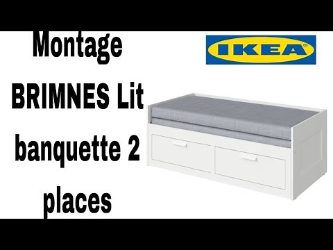 Montage lit banquette 2 places BRIMNES IKEA
