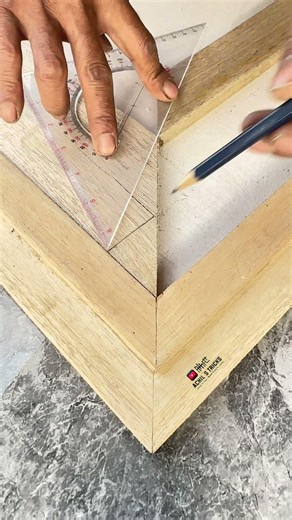 (carpenter's tricks) A quick way to connect the corners of boards that are not the same length