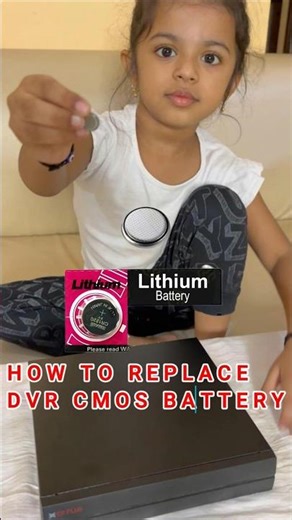How to replace DVR CMOS battery #short