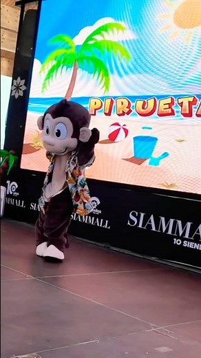 Crazy Monkey, dancing in Show #animation #children'sparties #dance