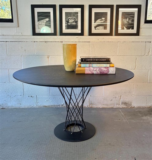 Vintage Mid Century 47" Round Cyclone Dining Table - Etsy