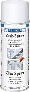 WEICON Zinc 550 |13.5oz / 400ml | Fast drying primer for metal | Corrosion Protection | Heat, UV, Rust and weather resistant | Industrial Grade | Food grade | Matt grey/anthracite
