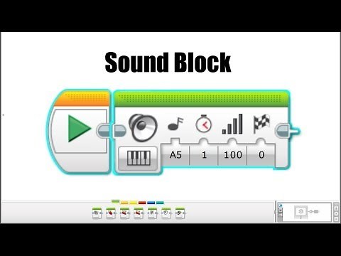 EV3 Programming: The Sound Block