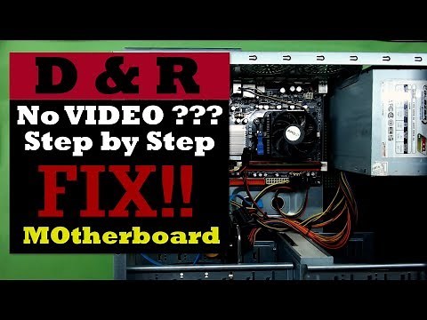 FIX No signal to Monitor from PC, How to Fix Your PC / FIX PC motherboard with NO VIDEO INPUT