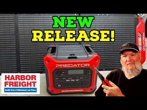 Harbor Freight Predator 2000 Power Station w/Solar (First Look)