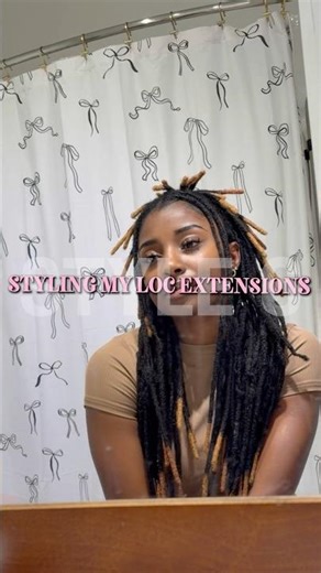 Style 6 | How I Styled My Loc Extensions | Tutorial💕 #locs #locstyles #hairstyle #tutorial #hairtok