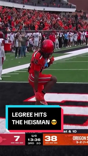 Jesse Legree hits the heisman 😎 #OregonState #JesseLegree #Pac12 #CollegeFootball #Heisman