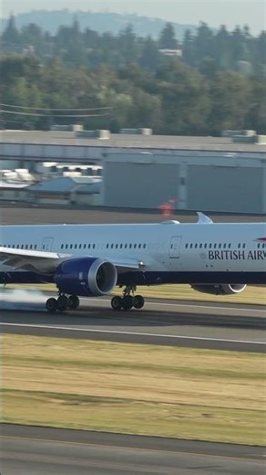 British Airways 787-10 slow mo landing #plane #airplane #aviation