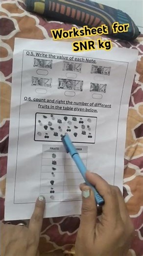 #worksheet#snr kg#math #shorts # Preeti kids studio