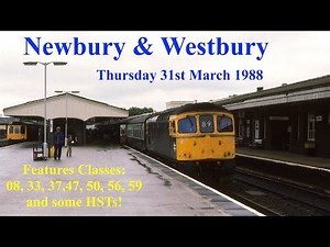 Trains in the 1980s - Newbury and Westbury Stations - March 1988