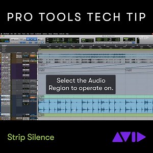 Pro Tools Tech Tip — Learn how to strip silence or extract silence in Pro Tools 👉 MORE TIPS ▶️ avid.com/protoolstechtips ⠀ #avid #protools #tips #tricks #tutorial | Avid