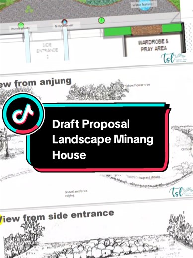 DRAFT Landscape proposal for Minang House. #LandscapeDesign #LandscapePahang #LandscapeShahAlam #LandscapeMelaka