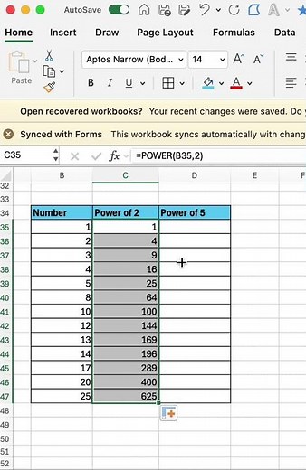 How to use POWER Formula in Excel #excel #exceltips #exceltutorial
