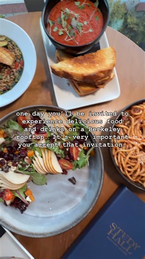 Study Hall Rooftop Lounge on Instagram: "This is your official invitation to come enjoy the new winter menu at Study Hall Rooftop Lounge. 📨 If you’ve tried it, what’s your favorite dish so far? ✨HOURS✨ SUNDAY - THURSDAY : 4:30PM - 10:00PM FRIDAY & SATURDAY : 4:30PM - 12:00AM DJ/LIVE MUSIC: FRIDAY-SATURDAY 6PM-12AM ✨ADDRESS✨ 2121 Center Street Berkeley, CA 94704 Walk in to the Residence Inn Berkeley and take the express elevator to the 12th floor Reservations available via OpenTable. Walk