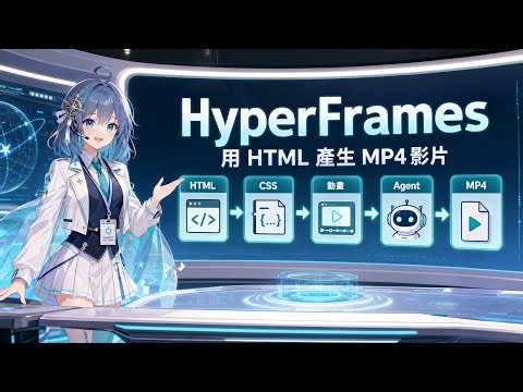 HyperFrames：讓 AI Agent 用 HTML 穩定產出 MP4 影片｜Github雷達