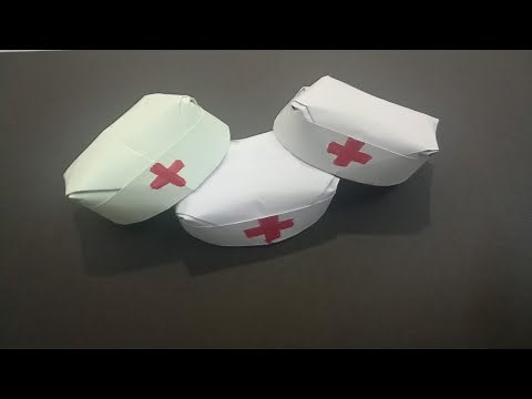 DIY | How To Make an Easy Nurse Hat |Origami Cap Doctor