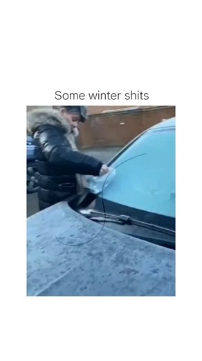 Trending reel on Instagram: "Follow @trending.reel.hub For more🥺❤️ The post shares a instagram reel compilation of drivers pouring hot water on iced windshields in sub-zero conditions, causing dramatic shattering, with the caption questioning its authenticity and safety for Japanese cars. Thermal shock from extreme temperature differences (cold glass at -10°C to hot water near 100°C) explains the breaks, as confirmed by automotive glass standards; laminated front windshields resist shattering b