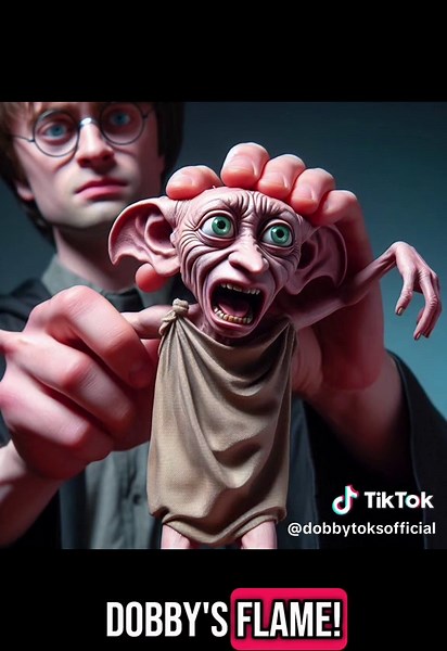 In a special request, Dobby is caught in a very defiant act. #dobbytok #parody🏆 #harryanddobby #fypシ #viralvideo #dobby #meme