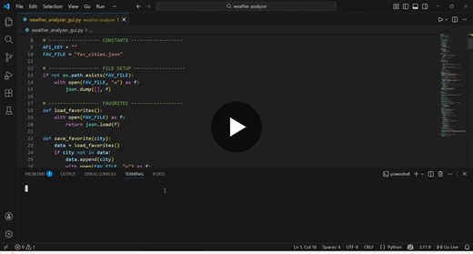 Python Weather Analyzer Desktop App with OpenWeatherMap API | Nithin Raj C posted on the topic | LinkedIn