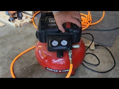 DRIVE THAT STAPLE!!! 150 PSI Pancake 6 gallon compressor