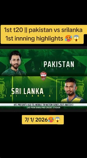 Pakistan vs Sri Lanka 1st T20 2026 Highlights
