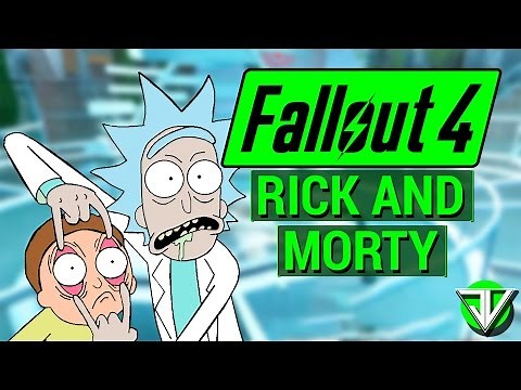 FALLOUT 4: Rick and Morty RICK SANCHEZ Drunk Scientist Character Build!