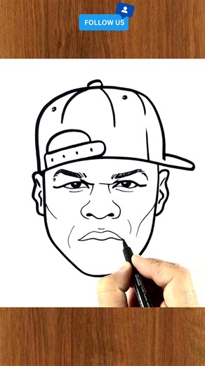 How to draw 50 cent #howtodraw #50cent #rapper #sketch #fiftycent #drawing | Çizim Mektebı