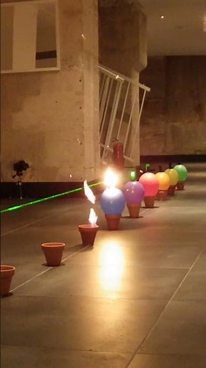 💥 Burning Bright: 10 Laser-Ignited Balloon Explosions! #laser #fire #blowup