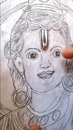 Raghunandan Raja Ram drawing #shorts #drawing #trending