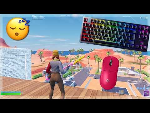 Razer Huntsman TE ASMR 😴 Fortnite OG Ranked 🏆Satisfying Keyboard Fortnite 4K 240FPS
