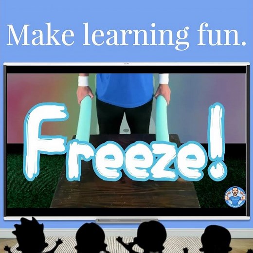 Easter Consonant Blends Pool Noodles Freeze Dance Brain Break!