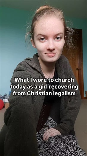 Anna Louise on Instagram: "Quick reminder that if you're seeing one of my outfit videos, try not to take it too seriously. But what I hope everyone takes seriously is the fact that salvation is possible simply because Jesus said so, and there's not a single thing you can do to contribute to it. The only way to receive it is to believe it. The way you look has absolutely nothing to do with how much God loves you. #christianlegalism #legalism #legalistic #whatıwore #churchoutfitoftheday #churchoot