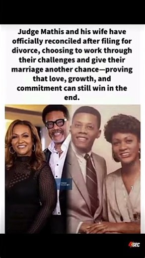 ❤️🙏Judge Mathis and Wife Reconcile After Divorce Filing