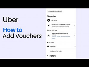 How to Add Vouchers on Uber