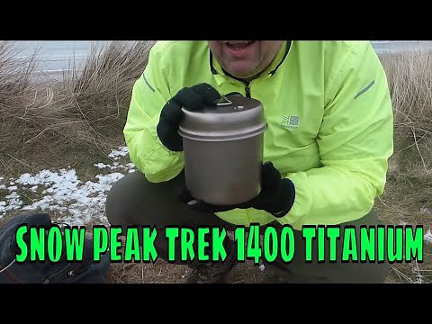 Snow peak trek 1400 Titanium Cookset For Wild Camping