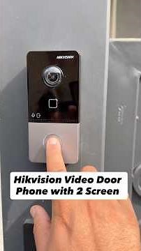 Hikvision Video Door Phone with 2 Screen #Hikvision #hikvisionvdp