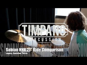 Sabian HHX 21" Ride Comparison: Legacy, Evolution, Fierce