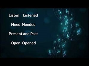 Song: Regular Verbs | Learn Past Tense in English