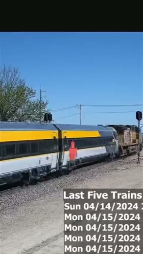 EB VIA Passenger Set in Mount Vernon, IA on April 15, 2024