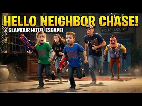 Hello Neighbor Found Us On Vacation! Bryton Myler Saved The Day!