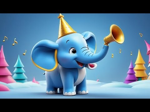 The Elephant Who Painted the Sky | Fun Nursery Rhyme for Kids