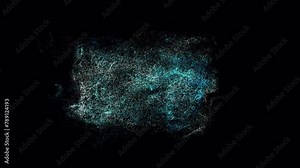Abstract animated cloud particle structure, concepts, ideas, 4k, transparent background with alpha channel